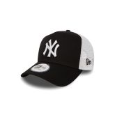 New Era Yankees Clean Black A-Frame Trucker Cap - Musta - Korkki