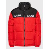 Karl Kani Retro Block Reversible Puffer Jacket Red/Black/White - Punainen - Takki