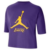 Jordan NBA Los Angeles Lakers Essential Boxy Wmns Tee Field Purple - Violetti - Lyhythihainen T-paita