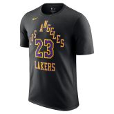 Nike NBA Los Angeles Lakers LeBron James City Edition Tee - Musta - Lyhythihainen T-paita