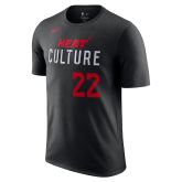 Nike NBA Miami Heat Jimmy Butler City Edition Tee - Musta - Lyhythihainen T-paita