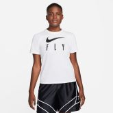 Nike Dri-FIT Swoosh Fly Wmns Short-Sleeve Tee White - Valkoinen - Lyhythihainen T-paita