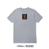 Pleasures Badge Tee Heather Grey - Harmaa - Lyhythihainen T-paita