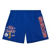 Mitchell & Ness NBA Philadelphia 76ers Team Heritage Woven Shorts - Sininen - Shortsit