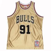 Mitchell & Ness Chicago Bulls Dennis Rodman 75th Gold Swingman Jersey - Monivärinen - Jersey