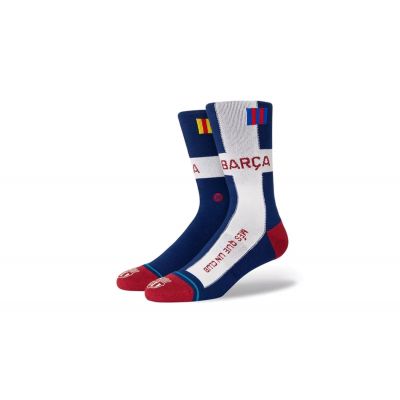 Stance Futbol Club Barcelona Cross Crew Socks - Sininen - Sukat