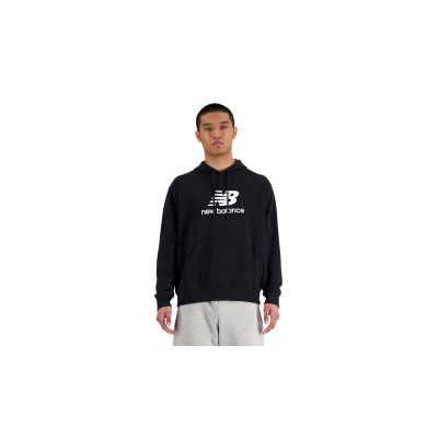 New Balance Sport Essentials French Terry Logo Hoodie Black Bk - Musta - Huppari New Balance Sport Essentials French Terry Logo Hoodie Black Bk - Musta - Huppari