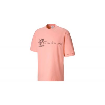 Puma x Michael Lau 2Long Men's Tee - Vaaleanpunainen - Lyhythihainen T-paita