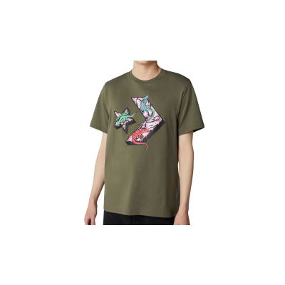 Converse Star Chevron Lizard Graphic T-Shirt - Vihreä - Lyhythihainen T-paita
