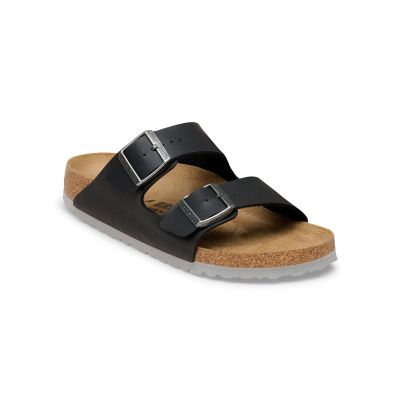 Birkenstock Arizona Birko-Flor Narrow Fit Black Light Gray - Musta - Sandaalit Birkenstock Arizona Birko-Flor Narrow Fit Black Light Gray - Musta - Sandaalit