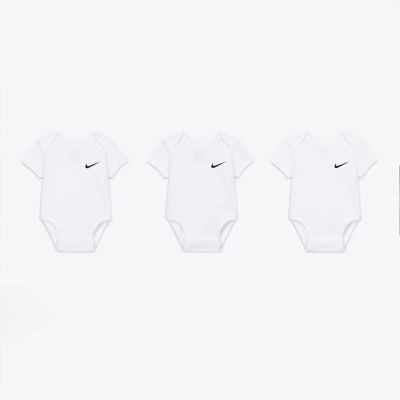 Nike Swoosh Bodysuit 3PC White - Valkoinen - set