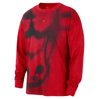 Nike Chicago Bulls Essential Anthem Men's Long-Sleeve Basketball T-Shirt University Red - Punainen - Lyhythihainen T-paita Nike Chicago Bulls Essential Anthem Men's Long-Sleeve Basketball T-Shirt University Red - Punainen - Lyhythihainen T-paita