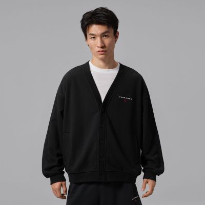 Jordan Flight Men's Cardigan Black - Musta - Huppari Jordan Flight Men's Cardigan Black - Musta - Huppari