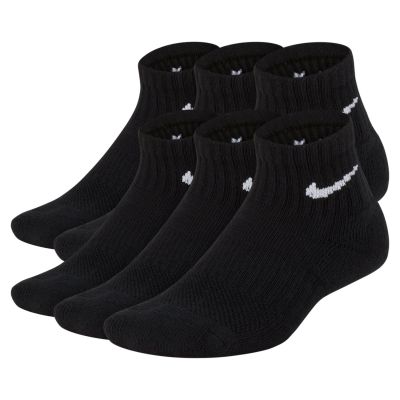 Nike Everyday Kids' Cushioned Ankle Socks (6 Pairs) Black - Musta - Sukat Nike Everyday Kids' Cushioned Ankle Socks (6 Pairs) Black - Musta - Sukat