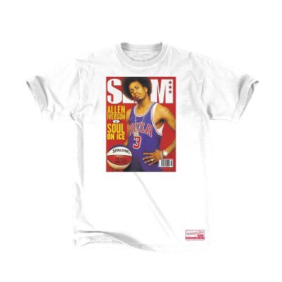 Mitchell & Ness NBA Philadelphia 76ers  Allen Iverson Slam Tee - Valkoinen - Lyhythihainen T-paita