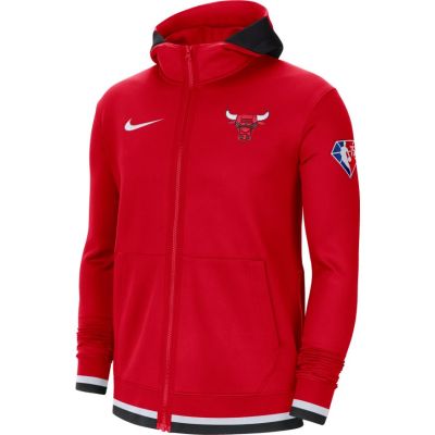 Nike Dri-Fit Chicago Bulls Showtime Full-Zip - Punainen - Huppari Nike Dri-Fit Chicago Bulls Showtime Full-Zip - Punainen - Huppari