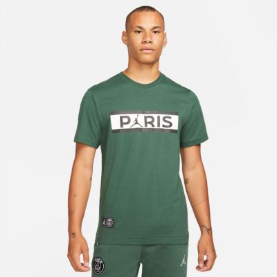 Jordan Paris Saint-Germain Tee Green - Vihreä - Lyhythihainen T-paita