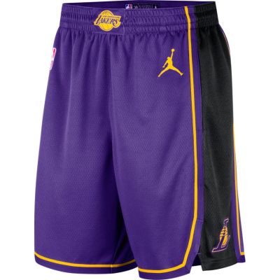 Jordan Dri-FIT NBA Los Angeles Lakers Statement Edition Swingman Basketball Shorts - Violetti - Shortsit
