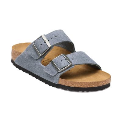 Birkenstock Arizona Suede Leather Regular Fit Stone Blue - Sininen - Sandaalit Birkenstock Arizona Suede Leather Regular Fit Stone Blue - Sininen - Sandaalit