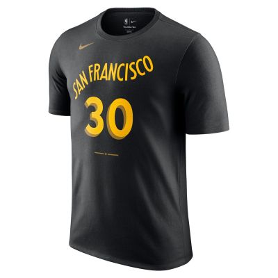 Nike NBA Stephen Curry Golden State Warriors City Edtion Tee Black - Musta - Lyhythihainen T-paita