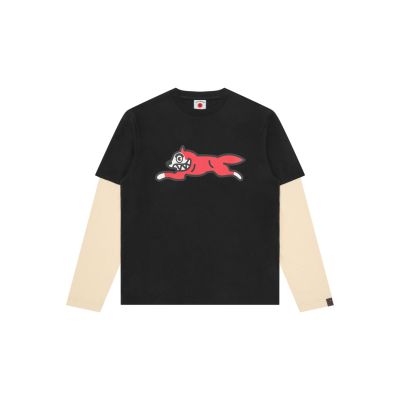 ICECREAM Running Dog Layered Long-Sleeve Tee Black - Musta - Lyhythihainen T-paita ICECREAM Running Dog Layered Long-Sleeve Tee Black - Musta - Lyhythihainen T-paita