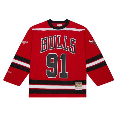 Mitchell & Ness NBA Maxxed Out Fashion Bulls Dennis Rodman Hockey Jersey - Punainen - Jersey