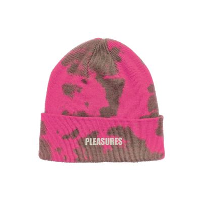 Pleasures Impact Dyed Beanie Pink - Vaaleanpunainen - Korkki