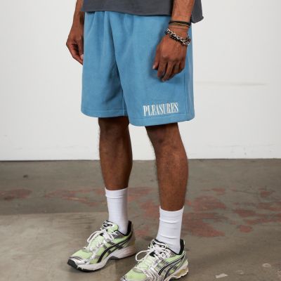 Pleasures Equator Shorts Slate - Sininen - Shortsit