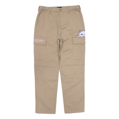 Rip N Dip Peeking Nermal Cargo Pants Khaki - Ruskea - Housut Rip N Dip Peeking Nermal Cargo Pants Khaki - Ruskea - Housut