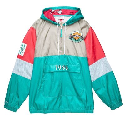 Mitchell & Ness All Star Surprise Win Windbreaker Teal - Vihreä - Takki Mitchell & Ness All Star Surprise Win Windbreaker Teal - Vihreä - Takki