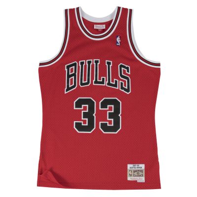 Mitchell & Ness Chicago Bulls Scottie Pippen Swingman Jersey - Punainen - Jersey
