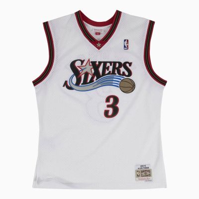 Mitchell & Ness NBA Swingman Jersey Philadelphia 76ers Allen Iverson White - Valkoinen - Jersey Mitchell & Ness NBA Swingman Jersey Philadelphia 76ers Allen Iverson White - Valkoinen - Jersey