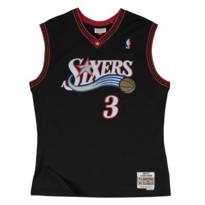 Mitchell & Mess NBA Swingman Jersey Philadelphia 76ers Allen Iverson Black - Musta - Jersey Mitchell & Mess NBA Swingman Jersey Philadelphia 76ers Allen Iverson Black - Musta - Jersey