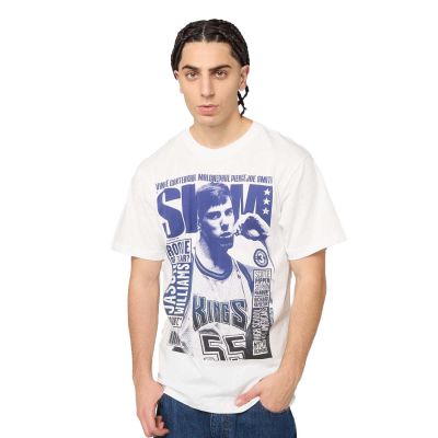 Mitchell & Ness NBA Gradient Kings Slam Tee - Valkoinen - Lyhythihainen T-paita