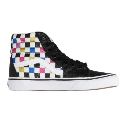 Vans Sk8-Hi "Glitter Checkerboard" - Valkoinen - Lenkkarit Vans Sk8-Hi "Glitter Checkerboard" - Valkoinen - Lenkkarit