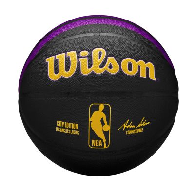 Wilson 2023 NBA Team City Collection Los Angeles Lakers Size 7 - Musta - Pallo