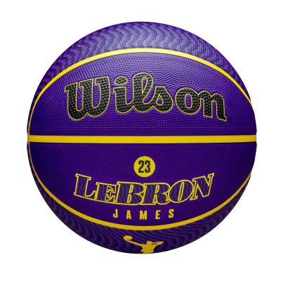 Wilson NBA Player Icon Outdoor Basketball LeBron New Size 7 - Violetti - Pallo